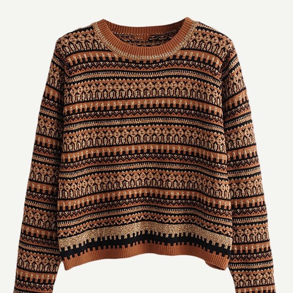 Geo Pattern Sweater - Picture 2 of 3